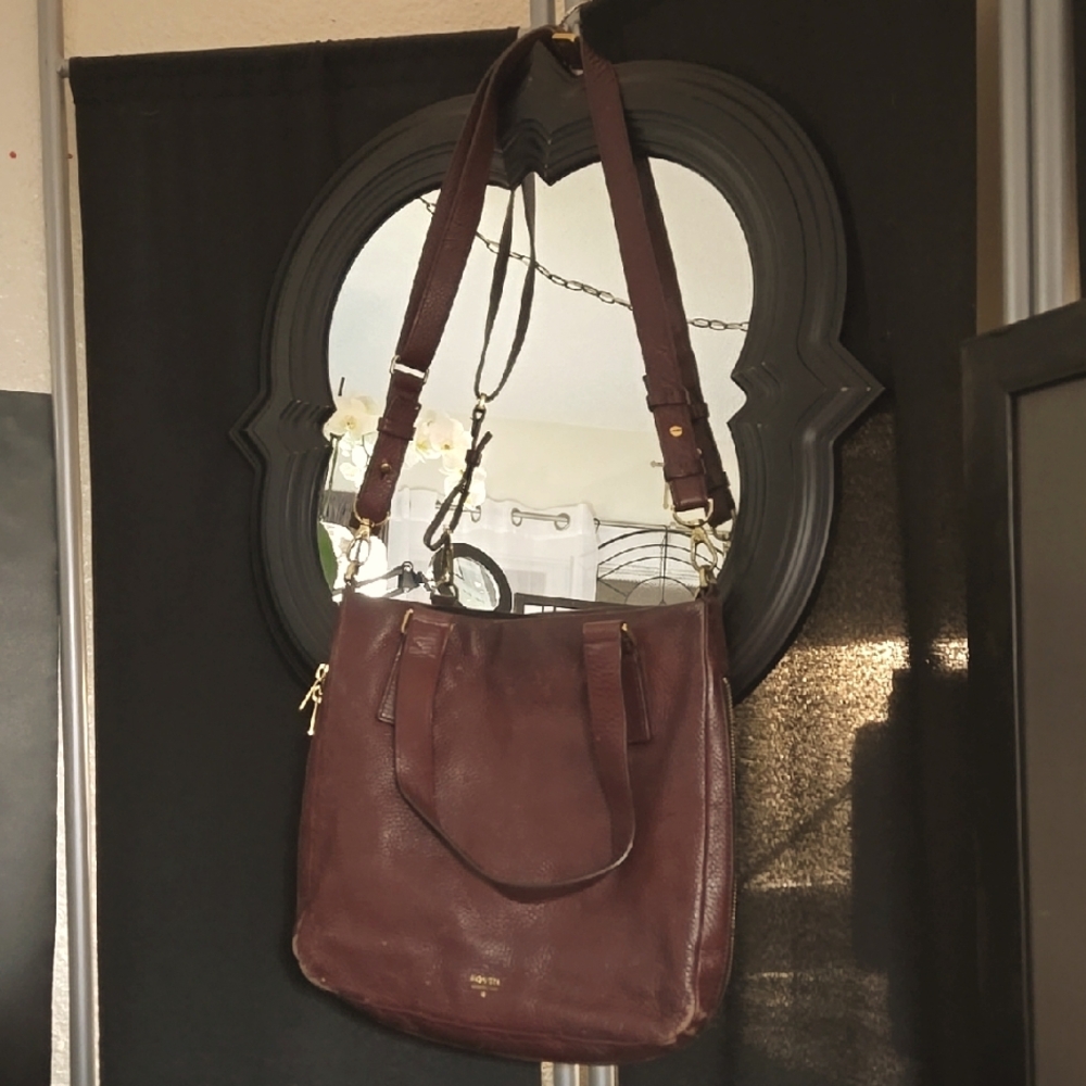Fossil Brown Leather Shoulder Bag